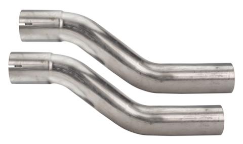 1966-71 Ford Fairlane 2.5 Inch H-Pipe Crossmember Back Quarter Panel Exit Exhaust Race Pro Mufflers Pypes Performance Exhaust