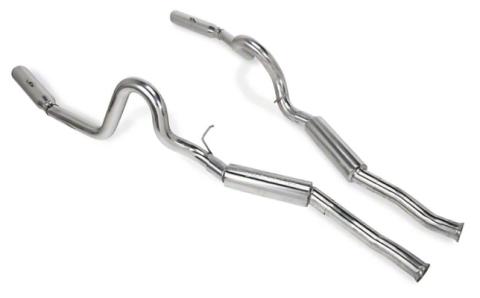 1979-2004 Mustang Pype Bomb Cat Back Exhaust System M80 Mufflers 409 Stainless Steel Pypes Performance Exhaust