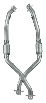 Cat Back Exhaust System 98-04 Mustang V6 Split Rear Dual Exit 2.5 in Intermediate Pipe And Tailpipe Street Pro Muffler/Hardware/3 in Polished Tips Incl Natural 409 Stainless Steel Pypes Exhaust