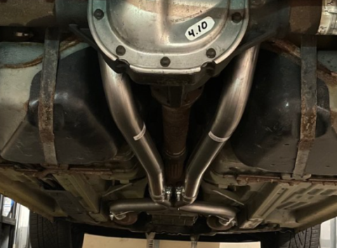 Cat Back System Split Rear Dual Exit 2.5 intermediate Pipe And Tailpipe Hardware Incl Muffler And Tip Not Incl Natural Finish 409 Stainless Steel Pypes Exhaust