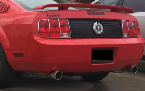 Cat Back Exhaust System 05-10 Mustang V6 Split Rear Dual Exit 2.5 in True Dual After-Cat X/Mid Pipes/Hardware/Violator Muffler/4 in Polished Tips InclPypes Exhaust