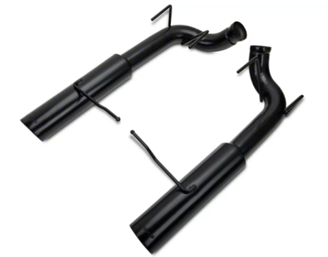 Pype Bomb Series Axle Back Exhaust System 11-14 Mustang V6 Split Rear Dual Exit 4 in Black Tips Hardware Not Incl Black Finish 304 Stainless Steel Pypes Exhaust