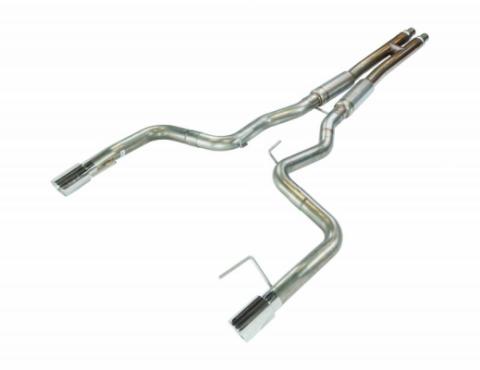 2024 Mustang GT 3 Inch H-Bomb and Bullet Mid Mufflers Cat Back Exhaust Kit 409 Stainless Pypes Performance Exhaust