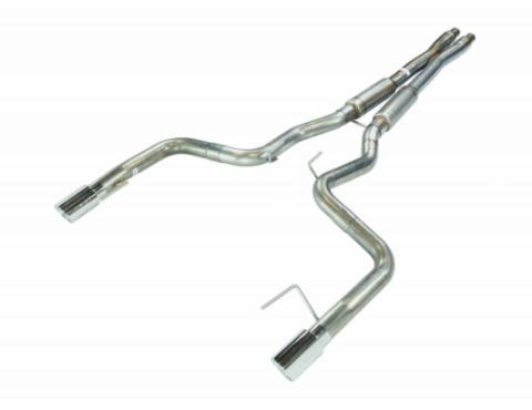 2024 Mustang GT 3 Inch X-Bomb and Bullet Mid Mufflers Cat Back Exhaust Kit 409 Stainless Pypes Performance Exhaust