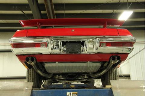 Crossmember Back w/X-Pipe Exhaust System 70-71 GTO/68-72 442 Dual Split Rear Valance Exit 2.5 in Intermediate And Tail Pipe 18 Inch Turbo Pro Mufflers And Hardware Incl Tip Not Incl Pypes Exhaust
