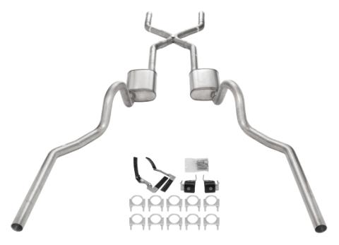 1968-72 Olds 442 Crossmember-Back Valance Exit Xpipe Street Pro Muffler SGA18S