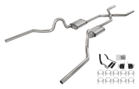 1968-72 Olds 442 Crossmember-Back Valance Exit Xpipe Violator Muffler SGA18V