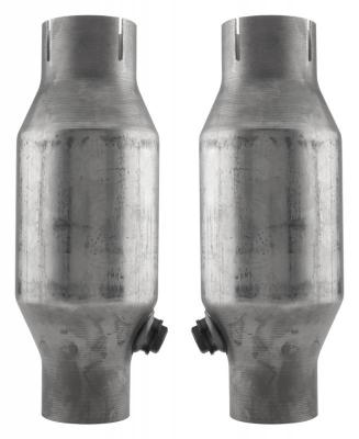 Crossmember Back w/X-Pipe Exhaust System 75-81 F-Body Split Rear Dual Exit 2.5 in Intermediate And Tail Pipe Turbo Pro Mufflers/Hardware Incl Catalytic Converter Incl Pypes Exhaust