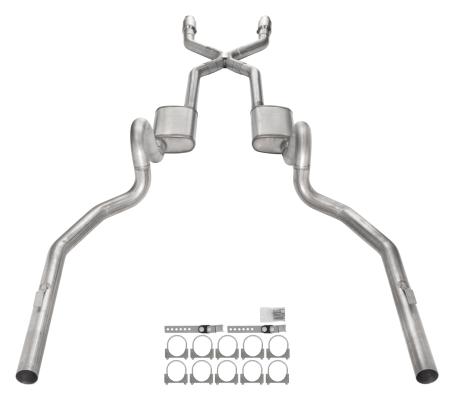 1978-88 3 Inch GM G-Body Non SS Crossmember Back w/ Xpipe No Muffler Exhaust System SGG913E