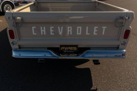 Crossmember Back W/ X-Pipe Exhaust System 63-66 GM Truck Split Rear Dual Exit 2.5 Inch Intermediate And Tailpipe Hardware Incl Turbo Pro Muffler Incl And Tip Not Incl Stainless Steel Pypes Exhaust