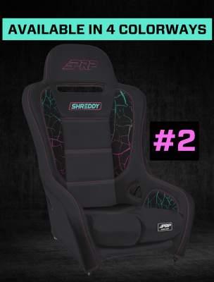 Shreddy Edition Podium Suspension Seat Cracked Black PRP Seats