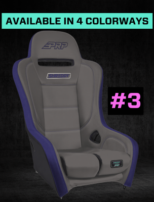 Shreddy Edition Podium Suspension Seat Cracked Black PRP Seats