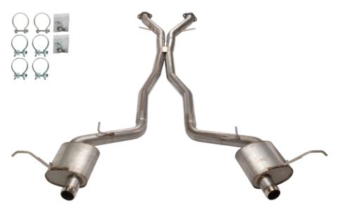 2012-21 SRT Cherokee Super System Cat-Back Exhaust 409 Stainless Steel Race Pro Mufflers SJJ05M