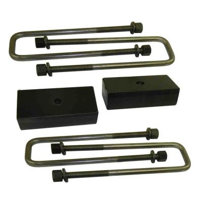 Lift Block and U-Bolt Kit Heavy Duty 2.0 Inch For 15-18 Sierra Denali 1500 4x4 SuspensionMaxx