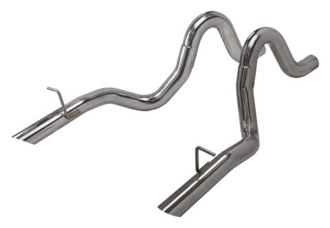 1986-1993 Mustang 3 Inch Tailpipe Exhaust Kit 304 Polished Stainless Steel Pypes Performance Exhaust