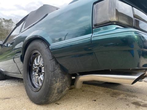 1986-1993 Mustang 3 Inch Tailpipe Exhaust Kit 304 Polished Stainless Steel Pypes Performance Exhaust