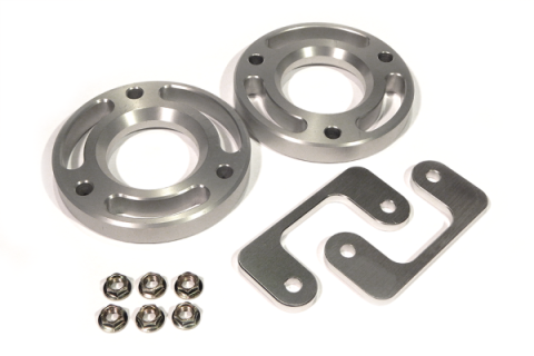 2.25 Inch 6 Lug Front Leveling Kit Aluminum For 07-18 Silverado/Sierra 1500 07-18 Tahoe 07-18 Suburban 1500 07-13 Avalanche 07-18 Yukon 1500 Top Gun Customz