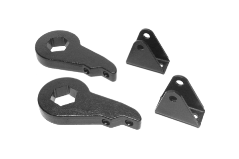 1.5-2 Inch GM Leveling Torsion Bar Keys With Front Shock Extensions For 01-06 Silverado/Sierra 1500 HD 01-10 Silverado/Sierra 2500HD Top Gun Customz