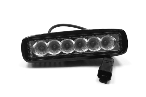 6 Inch LED Light Bar 18W Flood Dt Harness 79900 2,880 Lumens Each Top Gun Customz