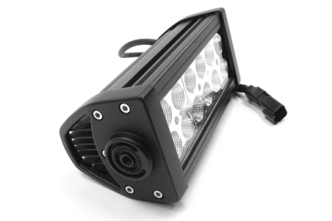 6 Inch LED Light Bar Straight Dbl Row Chrome Series Combo Flood/Beam 36W Dt Harness 79900 3,240 Lumens Top Gun Customz