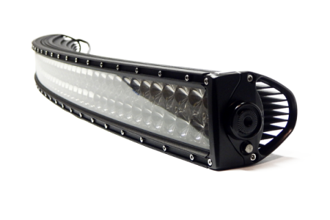 50 Inch LED Light Bar Crvd, Chrome Series Dbl Row Combo Flood/Beam 288W Dt Harness 79900 25,920 Lumens Top Gun Customz