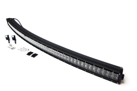 50 Inch LED Light Bar Crvd, Chrome Series Dbl Row Combo Flood/Beam 288W Dt Harness 79900 25,920 Lumens Top Gun Customz