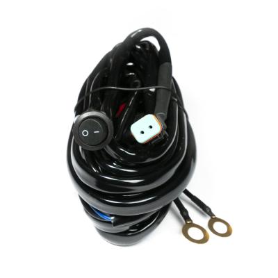 Light Bar Harness Rocker Flip Switch Single DT Connector Top Gun Customz