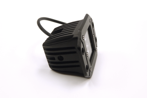 3 X 3 Inch 16W Square Flush Mount LED Light Flood Beam 1,440 Lumens Each Top Gun Customz