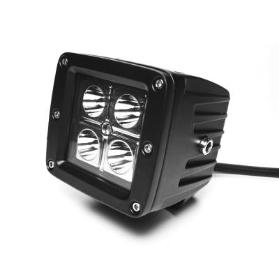 3 Inch Square Cube Cree Spot Beam LED Lights Pair Chrome Series With Harness 79903 Top Gun Customz