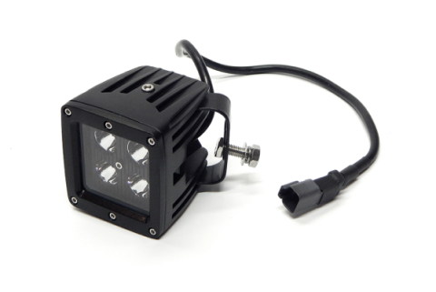 3 X 3 Inch 16W Square LED Light Spot 1,440 Lumens Each Black Series Top Gun Customz