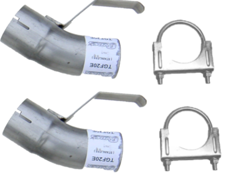 1976-1981 Trans Am Tailpipe Splitter Adapters (For Transverse Muffler Systems Only) 409 Stainless Pypes Performance Exhaust