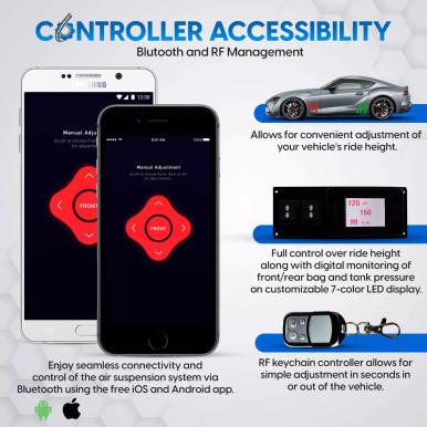 TOPair Air Suspension Struts w/ DIGI Bluetooth/Remote Management 63-67 Chevrolet C10 Panel 63-72 Chevrolet C10 Pickup 67-72 Chevrolet C10 Suburban Touring Tech