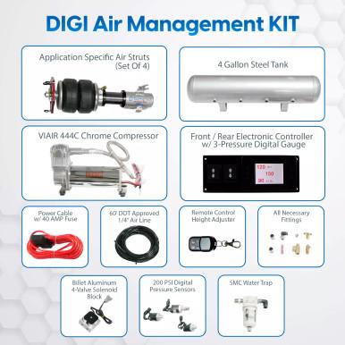 TOPair Air Suspension Struts w/ DIGI Bluetooth/Remote Management 63-67 Chevrolet C10 Panel 63-72 Chevrolet C10 Pickup 67-72 Chevrolet C10 Suburban Touring Tech