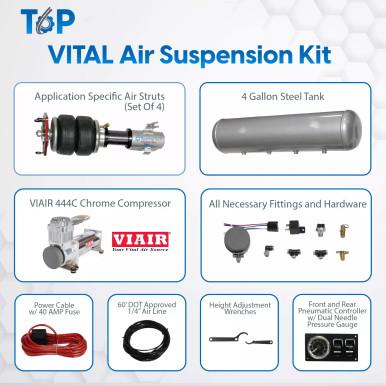 TOPair Air Suspension Struts w/ Vital Management 63-67 Chevrolet C10 Panel 63-72 Chevrolet C10 Pickup 67-72 Chevrolet C10 Suburban Touring Tech