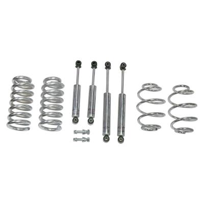 Performance Shocks and Lowering Springs 3.0 Inch Front/5.0 Inch Rear Chrome 63-86 Chevrolet C10 Touring Tech