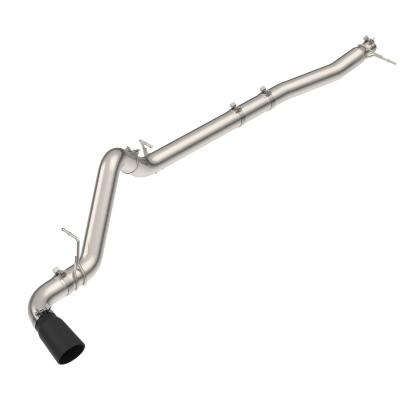 23-25 GM 3.0L Duramax 304 Stainless Steel DPF-Back Performance Exhaust Kit - Single Exit Raw Pipe Black Tip Pacific Performance Engineering