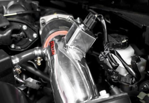 Nissan Maxima Air Intake Hi Flow w/ Fitted Polyurethane Air Duct A35 Oil Filter For 09-15 Nissan Maxima Stillen