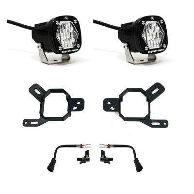 S1 Fog Pocket Light Kit 24-25 Silverado/Sierra 2500/3500 2025 1500 AT4-X (Clear) Baja Designs
