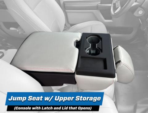 Center Jump Seat Cover w/ Standard Console for 2015-Present Ford F150, 2017-Present Super Duty, Red PRP Seats