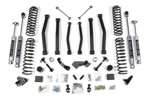 4.5 Inch Lift Kit Jeep Wrangler JK 12-18 4-Door Fixed Link Sway Bar Fox 2.0 Performance Shocks