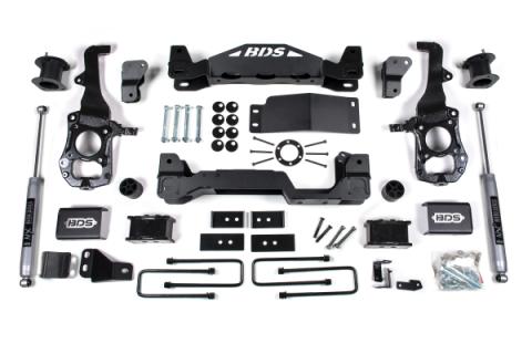 4 Inch Lift Kit Ford F150 21-25 4WD 3 Inch Block Fox 2.0 Performance Shocks