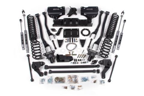 8 Inch Lift Kit w/ 4-Link Ram 2500 19-24 4WD Diesel Fox 2.0 Performance Shocks