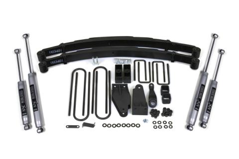 4 Inch Lift Kit Ford F250 TTB 87-96 4WD Fox 2.0 Performance Shocks