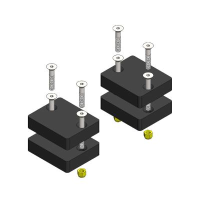 Jeep Wrangler 1-2 Inch Tall Rear Bump Stops 2018+ JL Clayton Off Road