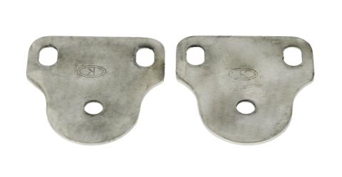 Jeep CJ/YJ Interior Windshield Brackets Pair 76-95 CJ and Wrangler YJ Polished Silver Kentrol