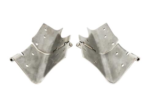 Jeep TJ Windshield Hinge Pair 97-06 Wrangler TJ Polished Silver Kentrol