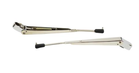 Jeep YJ Windshield Wiper Arms Pair 87-95 Wrangler TJ Polished Silver Kentrol