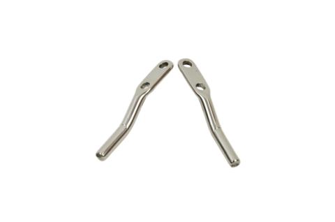 Jeep TJ Door Strap Pins Pair 97-06 Wrangler TJ Polished Silver Kentrol