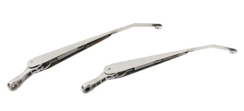 Jeep JK Windshield Wiper Arms Pair 07-18 Wrangler JK Polished Silver Kentrol