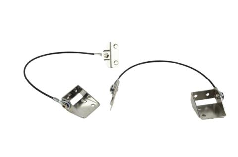 Jeep CJ Tailgate Pivot Latch Assembly Fiberglass Body 76-86 CJ Polished Silver Kentrol